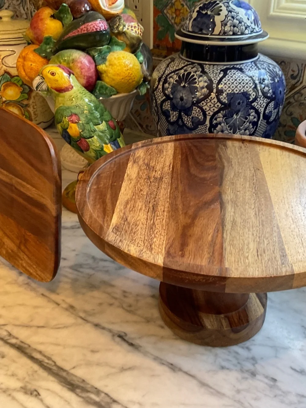 Set of wood servers
